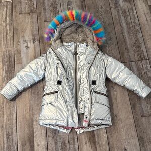 Girls Appaman Metallic Winter Coat